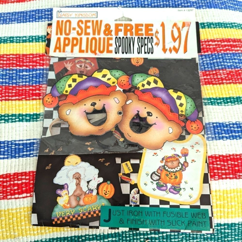 Daisy Kingdom 90s vintage Halloween iron on art applique NIP